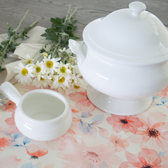 Camino de mesa Flores rosadas Essenza