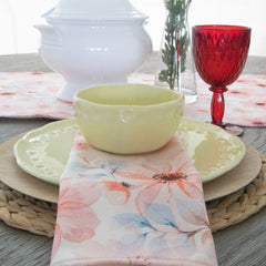 Servilleta flores rosadas Essenza (pack x 2)