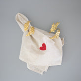 Servilleta Lino Corazón x4