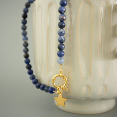 Collar Cristales Sodalita 6mm