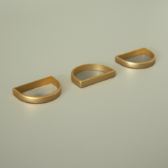 Servilletero dorado aro sencillo