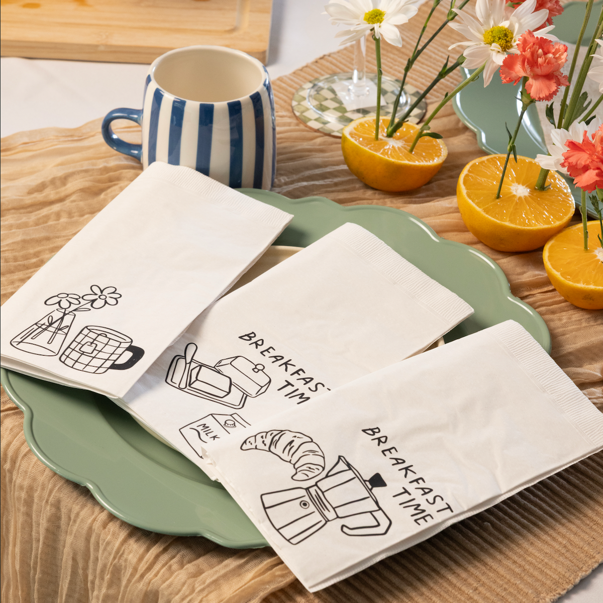 Servilletas de papel Desayunos Pack x 30