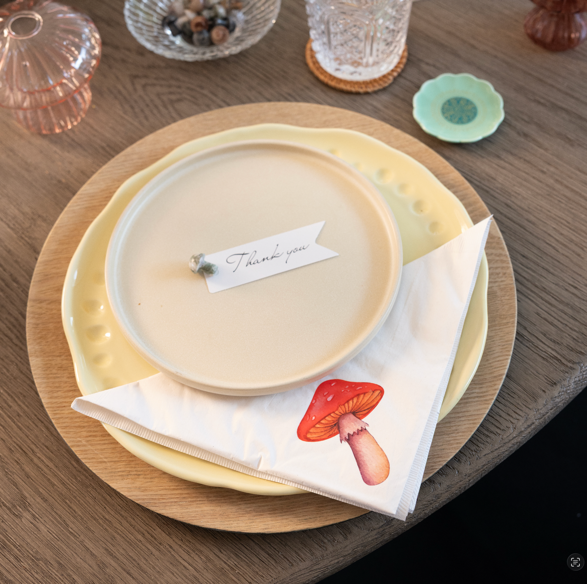 Servilletas de papel Hongos Pack x 30