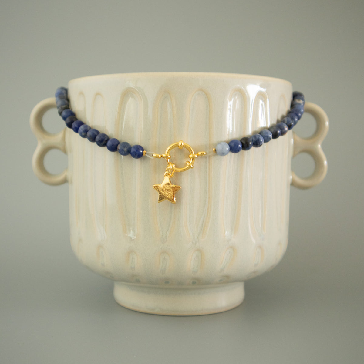 Collar Cristales Lapizlazuli 6mm