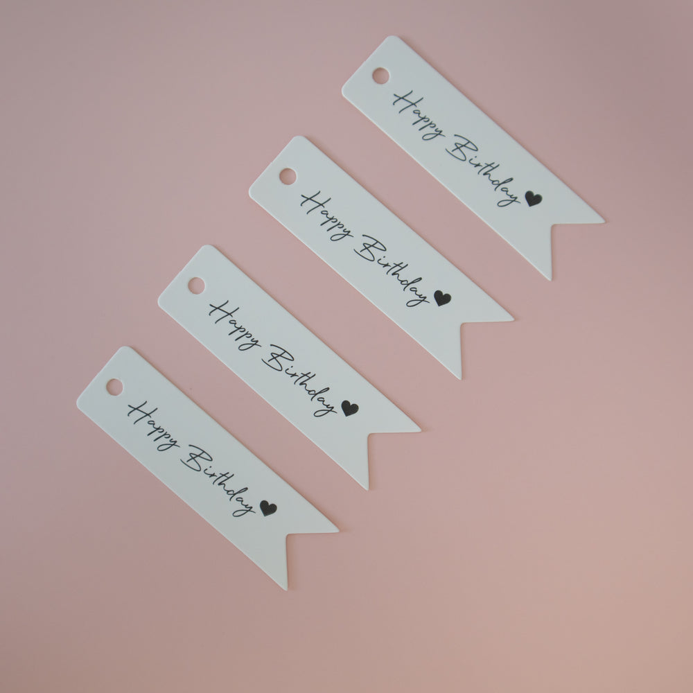 Tags feliz cumpleaños, perfectos para regalos.