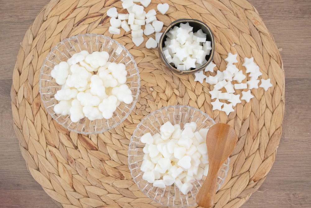 diseñadas para usarse como wax melts o velas aromáticas